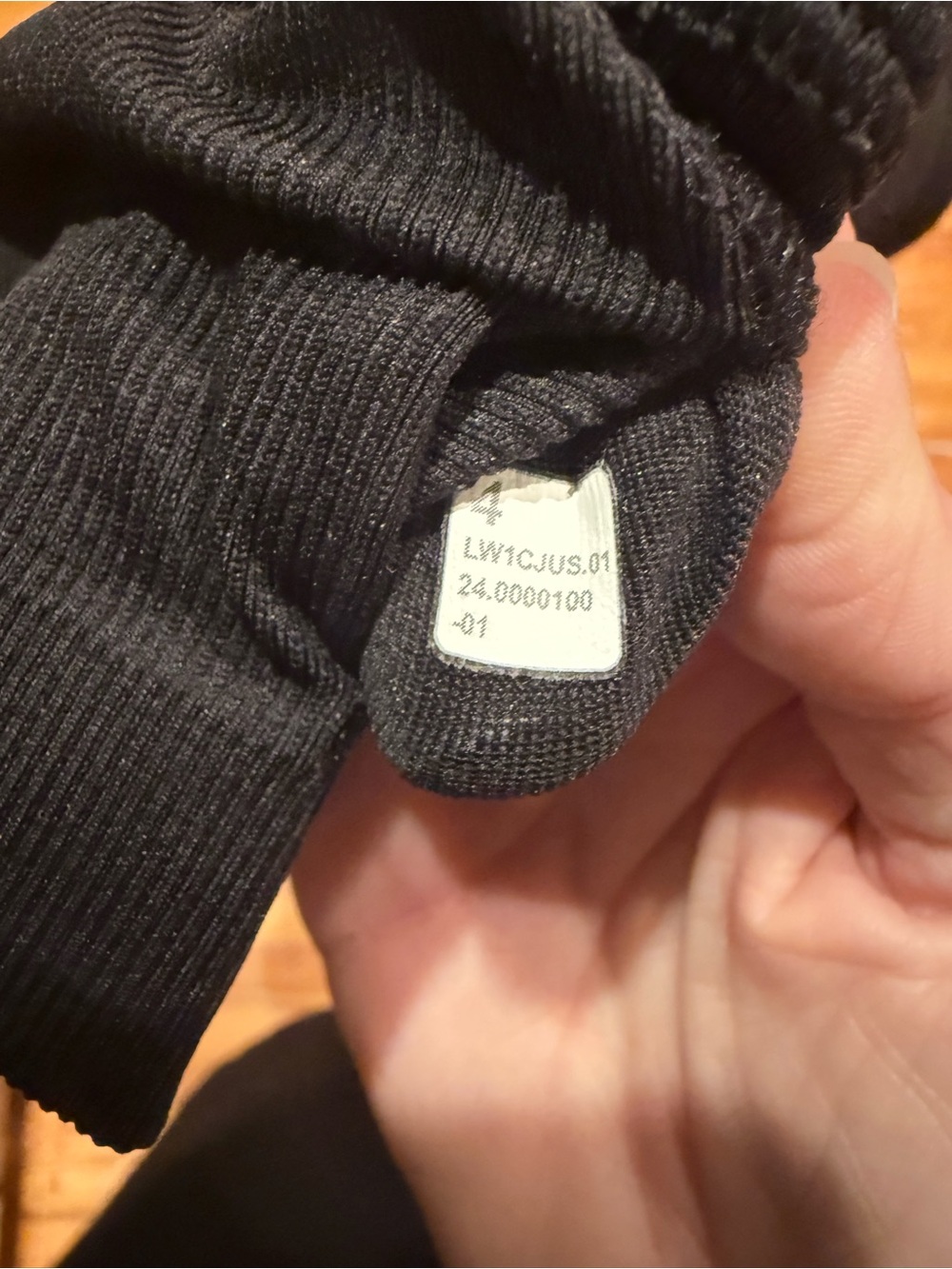 Lululemon Black Ebb To Street Ribbed Cropped Racerback Tank Top - Picture 6 of 6